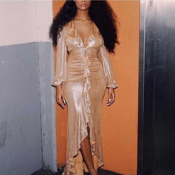 GOLD formal dress - Picture 4 of 4